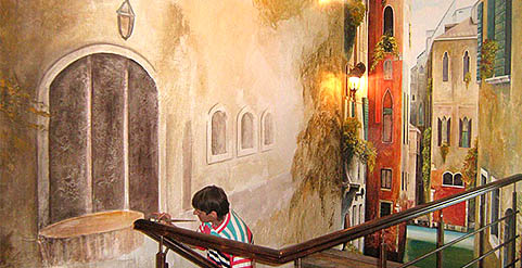 Художественная роспись в г.Минске, 3D рисунок. Художник А.Шерстнев. 