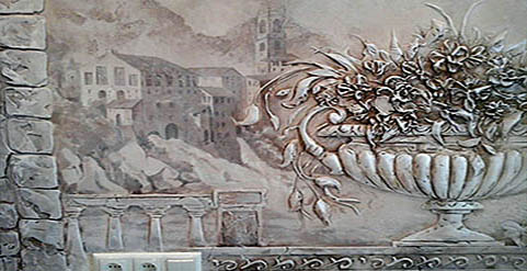 Барельеф, декоративная штукатурка в г. Минске